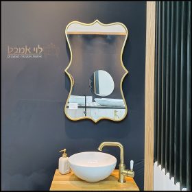 מראה ברונזה מעוצבת לארון אמבטיה